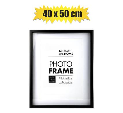 Large Black Plastic Shadow Box Frame (40x50cm)