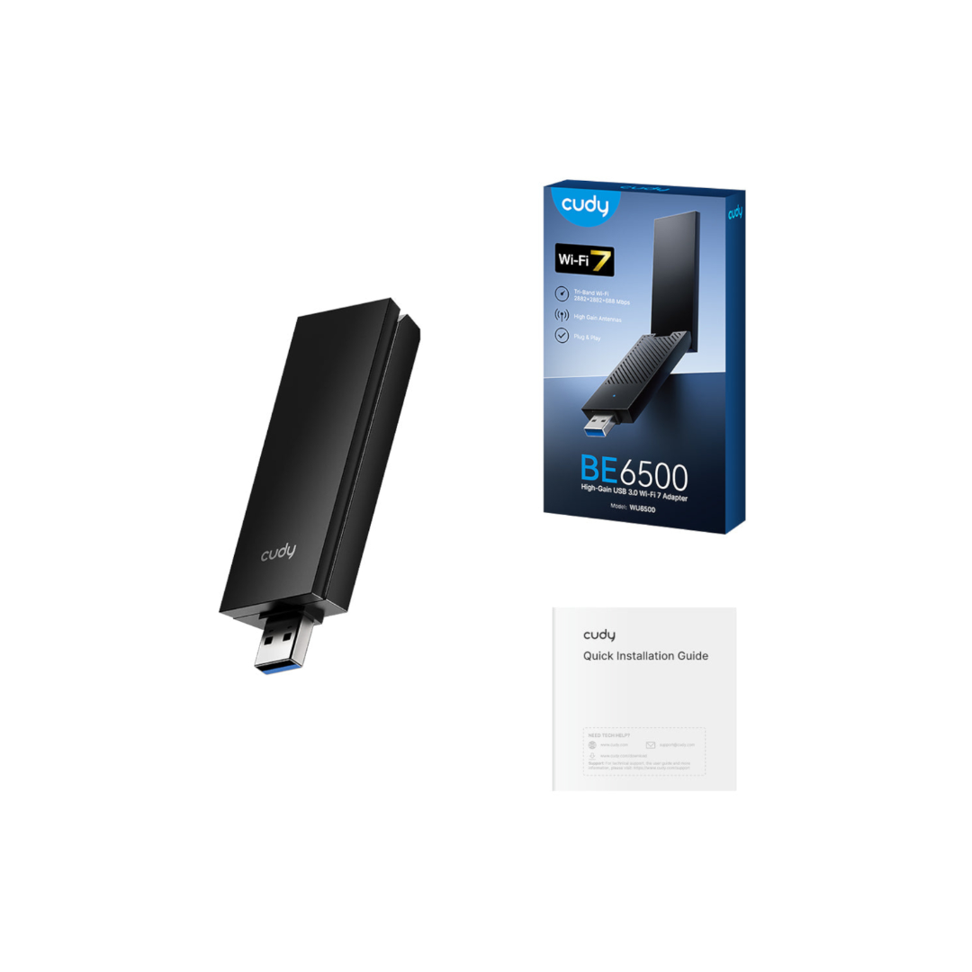 Cudy BE6500 Tir-Band Wi-Fi7 USB 3.0 Adapter