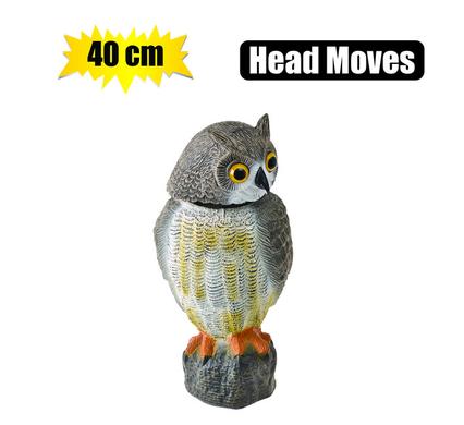 Life-Sized Wind-Action Owl Decoy (40cm)