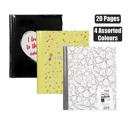 20-Sheet Self-Adhesive Spiral Photo Album