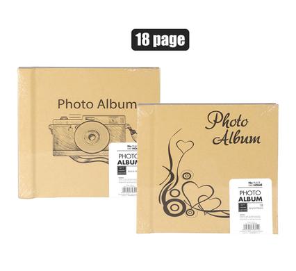 18-Page Scrapbook Album with Black Pages (Assorted Covers)