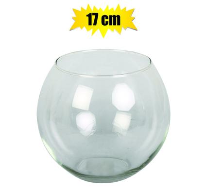 Clear Glass "Ball" Bouquet Vase (14.5 x 17.5cm)
