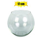 Clear Glass "Ball" Bouquet Vase (14.5 x 17.5cm)