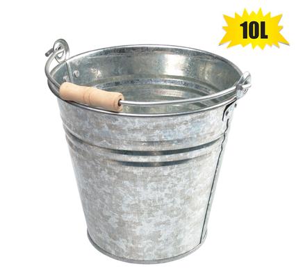 10 Litre Galvanized Steel Utility Bucket