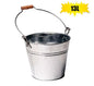 13 Litre Heavy-Duty Galvanized Steel Bucket