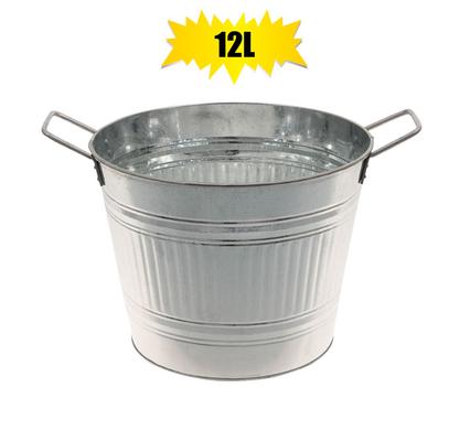 12 Litre Galvanized Steel Utility Basin
