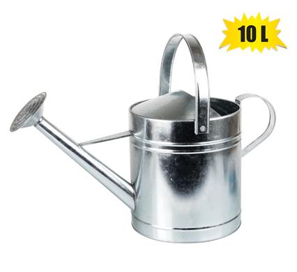 Traditional 10 Litre Galvanized Steel Watering Can