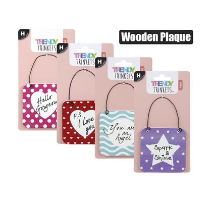 Rustic Wooden Inspirational Wall Plaque