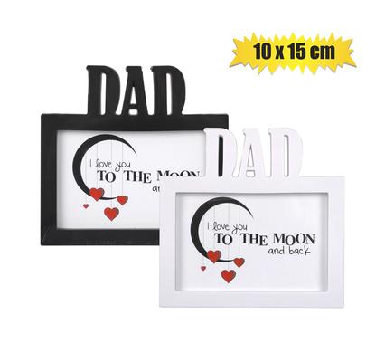 Assorted 10x15cm Plastic "Dad" Sentiment Picture Frame