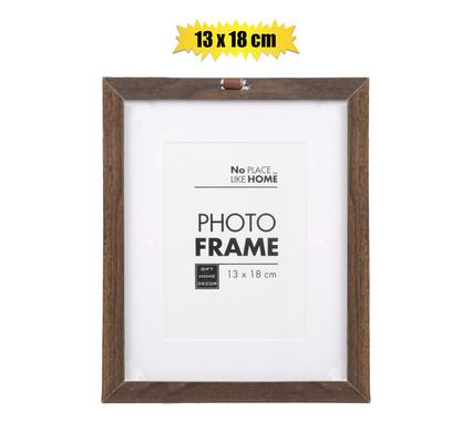13x18cm MDF Photo Frame with Contrast Inlay Detail