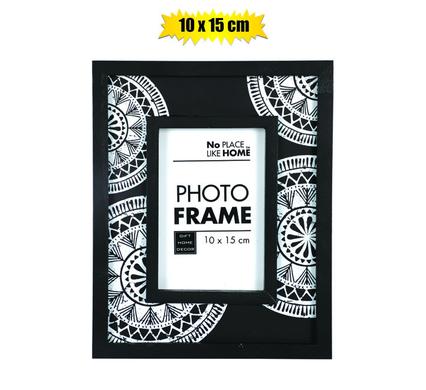 10x15cm Two-Tone (Black & White) MDF Photo Frame