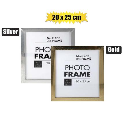 Assorted Metallic-Finish Plastic (PL) Photo Frame (20x25cm)