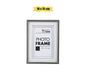 Grey Dimensional Plastic Photo Frame (10x15cm)