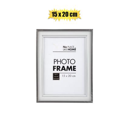 Grey Dimensional Plastic Photo Frame (15x20cm)