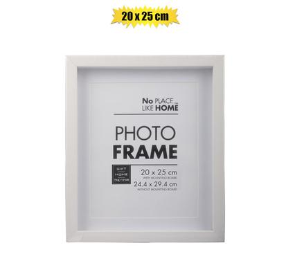 White Plastic Shadow Box Frame (20x25cm / 8x10 inch)