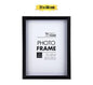 Black Plastic Shadow Box Frame (21x30cm / A4 Size)