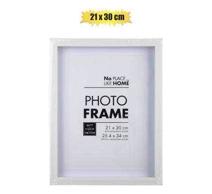 White Plastic Shadow Box Frame (21x30cm / A4 Size)