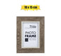 Classic Woodgrain-Look Plastic Photo Frame (10x15cm / 4x6 inch)