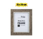 Classic Woodgrain-Look Plastic Photo Frame (15x20cm / 6x8 inch)