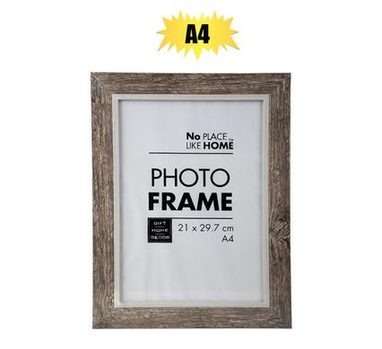 A4 Woodgrain-Effect Plastic Certificate & Photo Frame (21x29cm)