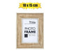 Classic Woodgrain-Effect Plastic Photo Frame (10x15cm / 4x6 inch)