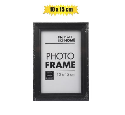 Black Plastic Photo Frame - 10x15cm