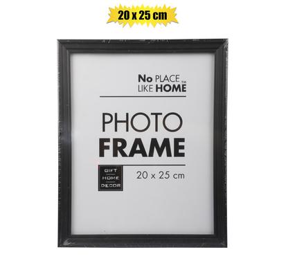 Black Plastic Photo Frame - 20x25cm