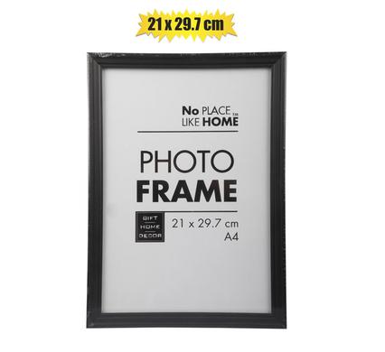 Black Plastic Certificate Frame - A4 Size