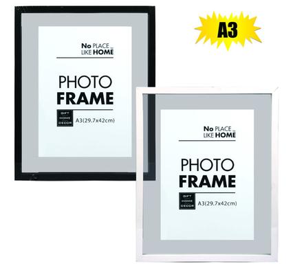 Assorted A3 MDF Certificate Frame with Mat/Inlay