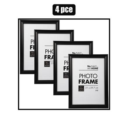 4-Piece Plastic Certificate Frame Set