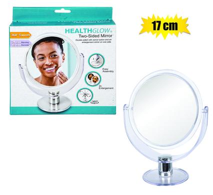 Round Plastic Swivel Standing Mirror (17cm)