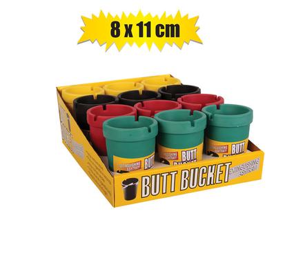 Plastic Tub Ashtray - 8x11cm (Assorted)