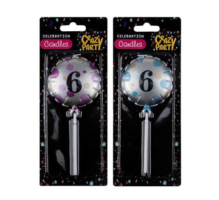 Colorful Balloon Birthday Candles (Set of 6)