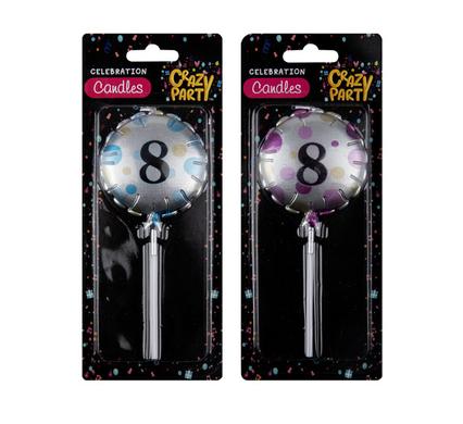 Mega Set of Balloon Birthday Candles (8-Pack)