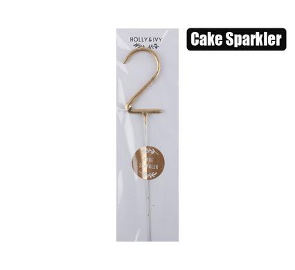 Sparkle Number '2' Birthday Candle