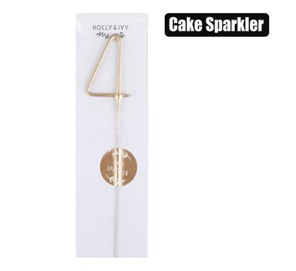 Sparkle Number '4' Birthday Candle