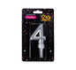 Giant Foil Finish Number '4' Birthday Candle