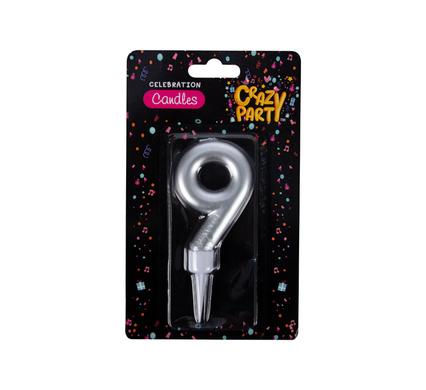 Giant Foil Finish Number '9' Birthday Candle