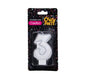 Metallic Silver Number '3' Birthday Candle