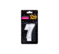 Metallic Silver Number '7' Birthday Candle