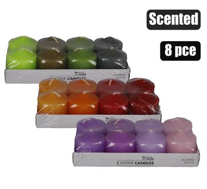 Rainbow Scented Votive Candles (Set of 8)