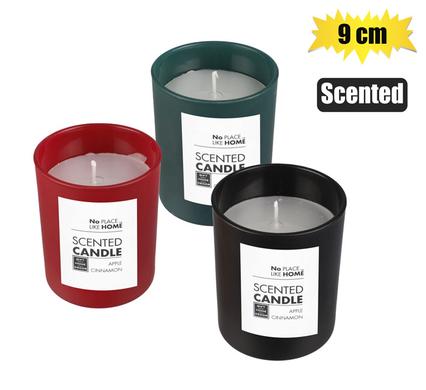 Matte Finish Scented Glass Candle (9cm)