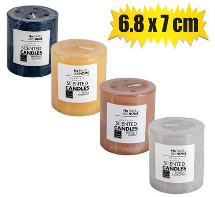 Assorted Scented Revive Pillar Candle (7cm x 6.8cm)