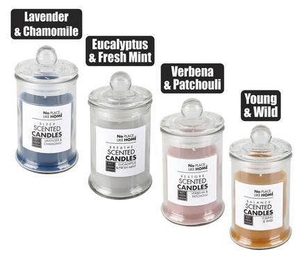 Revive' Scented Glass Jar Candle with Glass Lid