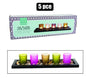 5-Piece Decorative Candle Holder Set with Display Tray