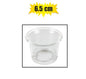 6.5cm Clear Glass Tea Light Candle Holder