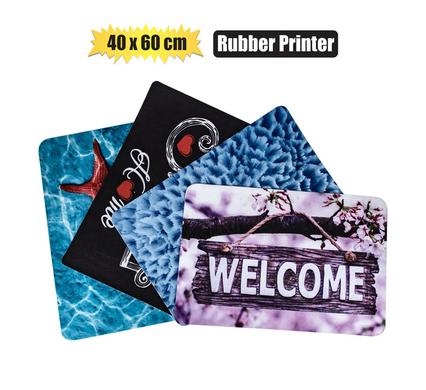 40cm x 60cm Printed Non-Woven Door Mat with Rubber Backing