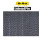 40cm x 60cm Embossed Pile Dirt-Trapper Mat (8mm Thick)