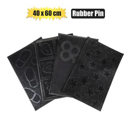 40cm x 60cm Heavy-Duty Rubber Pin Entry Mat (6mm)