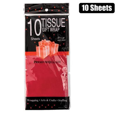 Red: 50x66cm Premium Tissue Paper Sheets (10 Pack)